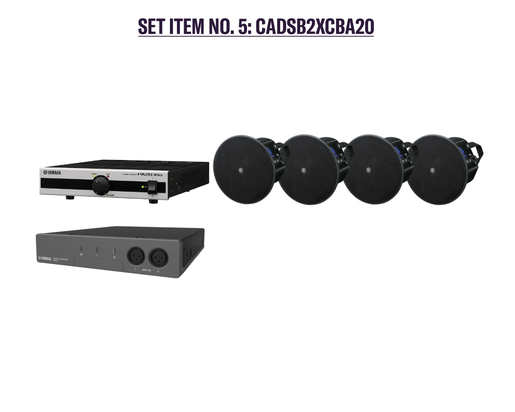 YAMAHA Lautsprecher ADECIA Speaker Bundle Set Ceiling 1 black CADSB2XCBA20